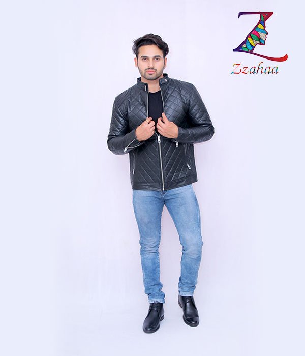 Black Cross Biker Jackets