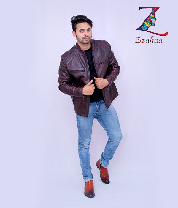 Burgundy Brown Leather Jackets